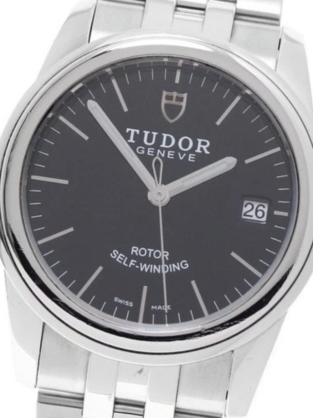 TUDOR Glamour 55000 Date black Dial Automatic Men's Watch_957908